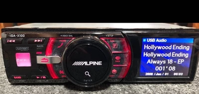 Alpine iDA-X100 MP3/WMA/AAC USB Player Audio Head Unit Bluetooth Working Japan - Image 1 of 4