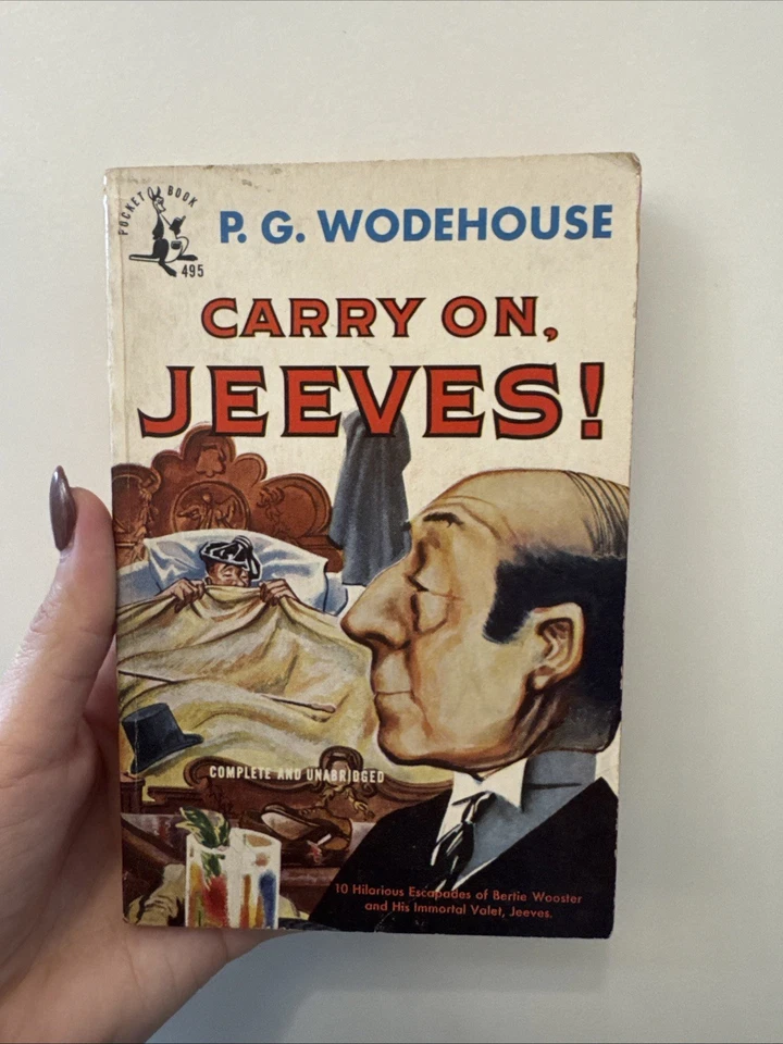 Carry On, Jeeves! - P.G. Wodehouse - Pocket Books 1st Ed - 1948 - 495 - Image 1 of 4