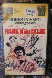 Bare Knuckles VHS Action Martial Arts Ex-Rental - Picture 1 of 4