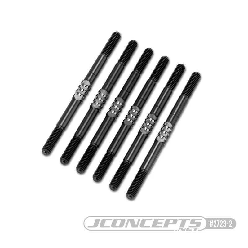Jconcepts 2723-2 XRAY XB2 2024/2025 Stealth Black Fin Titanium Turnbuckle Set - Image 1 of 1