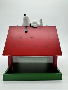 Rare VTG NCE Peanuts Snoopy & Doghouse Bird Feeder 48022 Collectible No Box READ - Picture 1 of 13