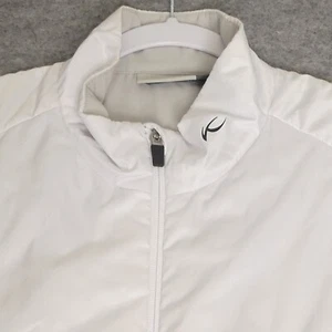 KJUS Radiation Golf Vest Womens 2XL White Sleeveless Full Zip Lightweight - Picture 1 of 6