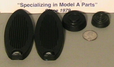 Almohadillas de pedal Ford modelo A 1928-1931, almohadilla de tapa de acelerador y almohadilla de varilla de empuje de arranque Foto 1 de 4