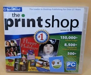 Broderbund The Print Shop Version 23 Desktop Publishing Graphic Design DVD - Picture 1 of 2