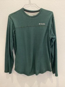 Columbia Womens Sportswear Crew Sweatshirt M Green Omni Wick - Picture 1 of 5