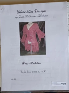 joan McGowan-Michael white lies designs #141 Madeline knitting pattern - Picture 1 of 1