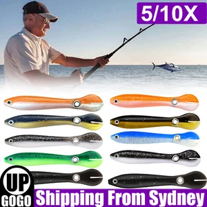 Powerful Fishing Lure Fake Bait Soft Bionic Fishing Lure Freshwater Saltwater AU - Picture 1 of 15