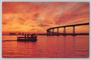 Cartolina San Diego Coronado Bay Bridge California - Foto 1 di 2