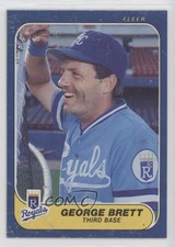 1986 Fleer Wax Box Bottoms George Brett #C-2 HOF