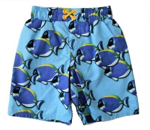 OSH KOSH SWIMSUIT BOYS - SZ 2T BLUE FISH - BOARD SHORTS SWIM - Picture 1 of 1
