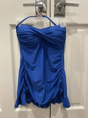 Kenneth Cole Women’s Swimsuit One Piece Skirt  Size 6 Royal Blue. - Image 1 of 4