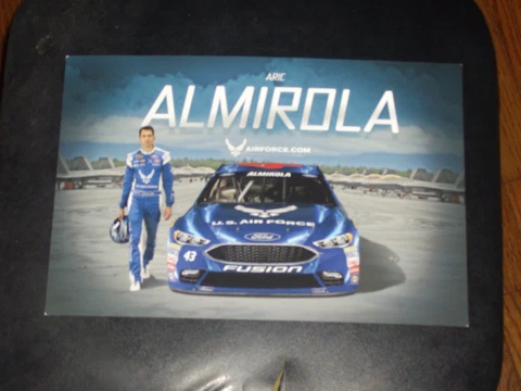 2016 ARIC ALMIROLA #43 U.S. AIR FORCE NASCAR POSTCARD Cover