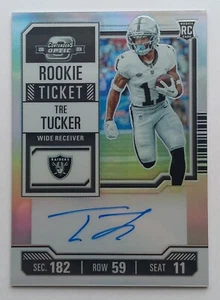 2023 Panini Contenders Rookie Ticket Auto Tre Tucker Las Vegas Raiders RC - Picture 1 of 2