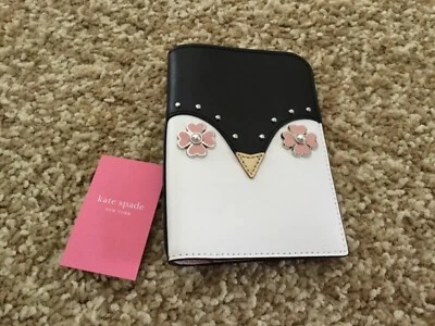 CARTERA PORTATARJETAS KATE SPADE FROSTY PENGUIN CUERO NEGRO PRECIO DE VENTA SUGERIDO POR EL FABRICANTE $99 Foto 1 de 3