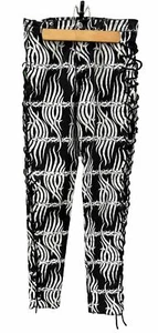 Vtg Lip Service Jeans Pants Tribal Lace Up 28 Metal Punk Goth Late 80’s RARE - Picture 1 of 17