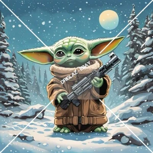 Baby Yoda Grogu Art - Digital Image. Print. Photo Quality. JPEG. Fast Service - Picture 1 of 2