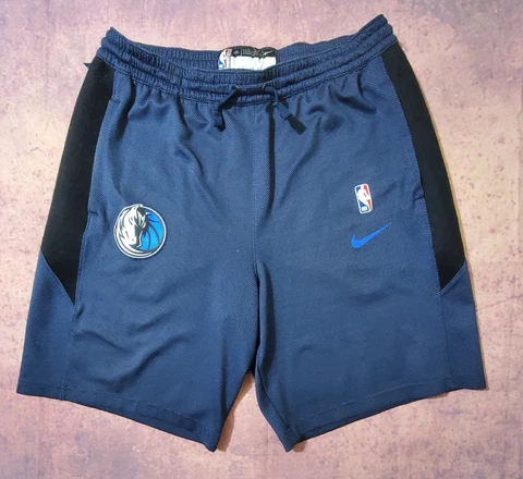 Nike Dri Fit NBA Authentic Dallas Mavericks Therma Flex Basketball Shorts Sz 2XL Cover