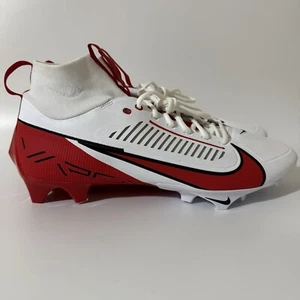 Nike Men’s 15 Vapor Edge Pro 360 2 TB White/Red Football Cleats FQ4044-105 NEW - Picture 1 of 7