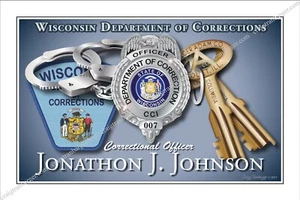 Police,Wisconsin,department,corrections,prison,jail,guard, Retirement,badge - Picture 1 of 1