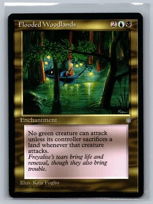 Magic The Gathering Ice Age Flooded Woodlands MTG TCG CCG - Image 1 of 2