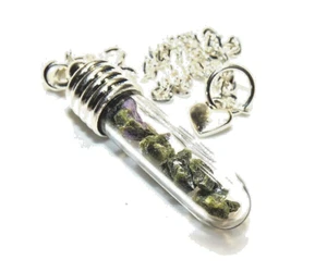 Colgante frasco de cristal de fuchita - Apoya la curación de huesos musculares - Regalo en caja - Reiki - Imagen 1 de 1