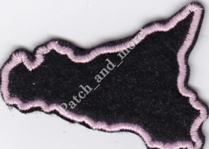 [ Patch ] Región Sicilia Borde Rosa CM 6x 4,5 Parche Bordado -1098 - Imagen 1 de 1