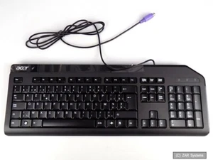 Acer SK-9620 PS2 PS/2 QWERTY Belgian Keyboard Belgische Tastatur Schwarz, NEU - Bild 1 von 1
