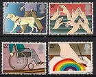 GB 1981 sg1147-50 International Year Disabled Guide Dog Painting Set Fine Used