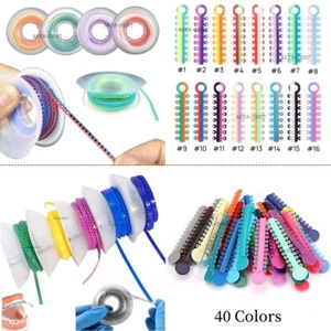 Catene elettriche elastiche ortodontiche dentali legature fascette elastici staffa - Foto 1 di 70