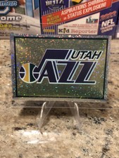 1995-96 Panini Stickers NBA #195 Utah Jazz Refractor Team Logo Basketball