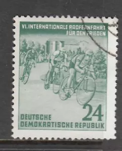 Germany (E) - 24pf 6th International Cycle Race (Used) 1953 (CV $5) - Picture 1 of 1
