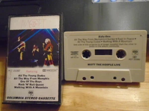 RARE OOP Mott the Hoople CASSETTE TAPE Live IAN HUNTER All the Young Dudes bowie - Picture 1 of 2
