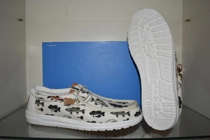 Heydude Men's Wally Fish Lure Shoes 40624-100 Off White Size 12 NIB - Picture 1 of 3