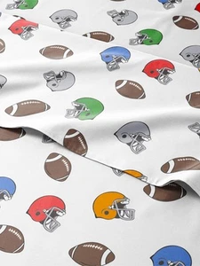 Kids Football Twin 3 Piece Sheet Set - Boys, Girls, Teens, Toddler - Easy Fit... - Picture 1 of 8