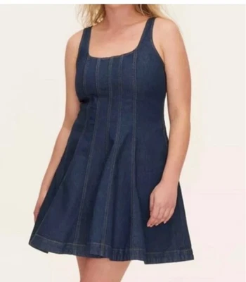 Vestido vaquero Kate Spade New York para mujer talla 10 calce y acampanado sin mangas nuevo con etiquetas Foto 1 de 4
