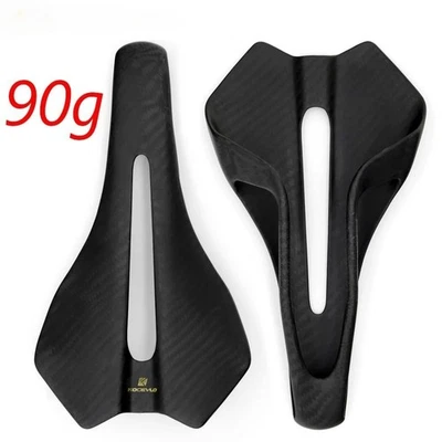 Carbon Fiber Road Saddle Integrated Designed Hollow Breathable Bike Seat Cushion - Image 1 of 4