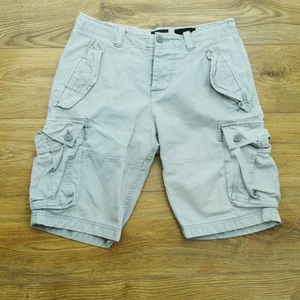 Superdry Pantalones Cortos Field Cargo Para Hombre W34 Gris Utilitario Ejército Militar Bolsillos Exterior - Imagen 1 de 12