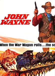 WAR WAGON 1967 Universal John Wayne, Kirk Douglas 2 page full color Trade Ad - Picture 1 of 2