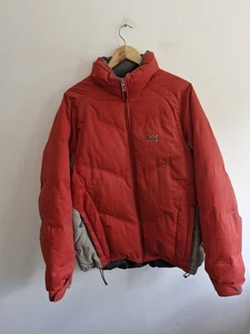 Helly Hansen Puffer Jacket Large 46 Chest Red Down Feather Vintage Ski Outdoor - Picture 1 of 24
