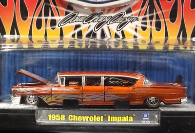 M2 Machines 58 1958 Chevrolet Impala Chevy Auto-Stretch Rods Limo Car R01 08-05 - Image 1 of 3