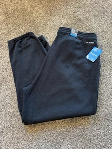 Women's Columbia Trek Sweatpants Size XXL  Tapered Leg Black New - Picture 1 of 9