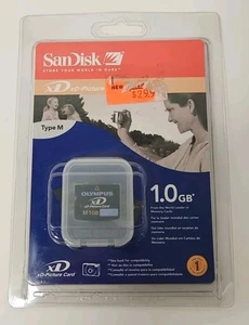 NEW SanDisk Olympus 1 GB Type M xD Picture Flash Memory Card (SDXDM-1024-A10)  - Picture 1 of 4