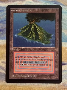 Volcanic Island International Collectors edition Mtg Gold Border - Picture 1 of 4