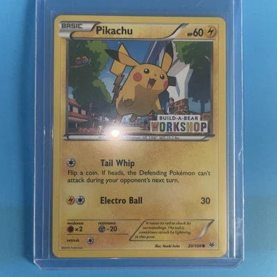 Pokémon TCG Pikachu Build-A-Bear Workshop Promo 20/108 Promo Promo Sealed - Image 1 of 4