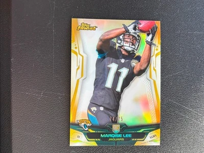 Marqise Lee 2014 Topps Finest GOLD Refractor RC Jacksonville Jaguars 74/75 E34 - Image 1 of 2