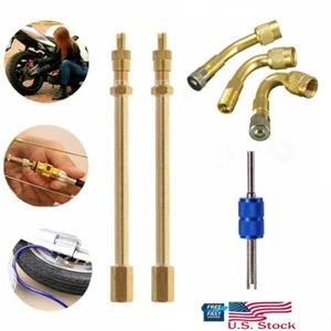 Tire Valve Tyre Stem Extension 45/90/135De For Car Truck Motor Bike Universal - Picture 1 of 11