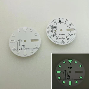 Nuevo 28.5mm Verde Luminoso Reloj Dial Reloj Accesorios para Movimiento NH36A/4R36 - Imagen 1 de 15