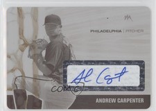 2007 Just Minors Press Plate Yellow 1/1 Andrew Carpenter #JA-08 Auto 1j6