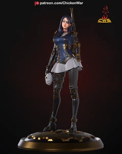 Caitlyn, Arcane, Resin, 22CM, Model Kit Painted 3d Printed GK Statue Figure - Picture 1 of 5