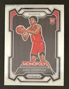 2023-24 Panini Prizm Monopoly #33 Amen Thompson RC Rookie - Houston Rockets - Bild 1 von 2